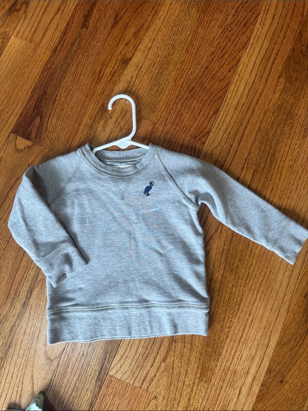 Kids Long-Sleeve Crewneck Sweatshirt - Light Gray